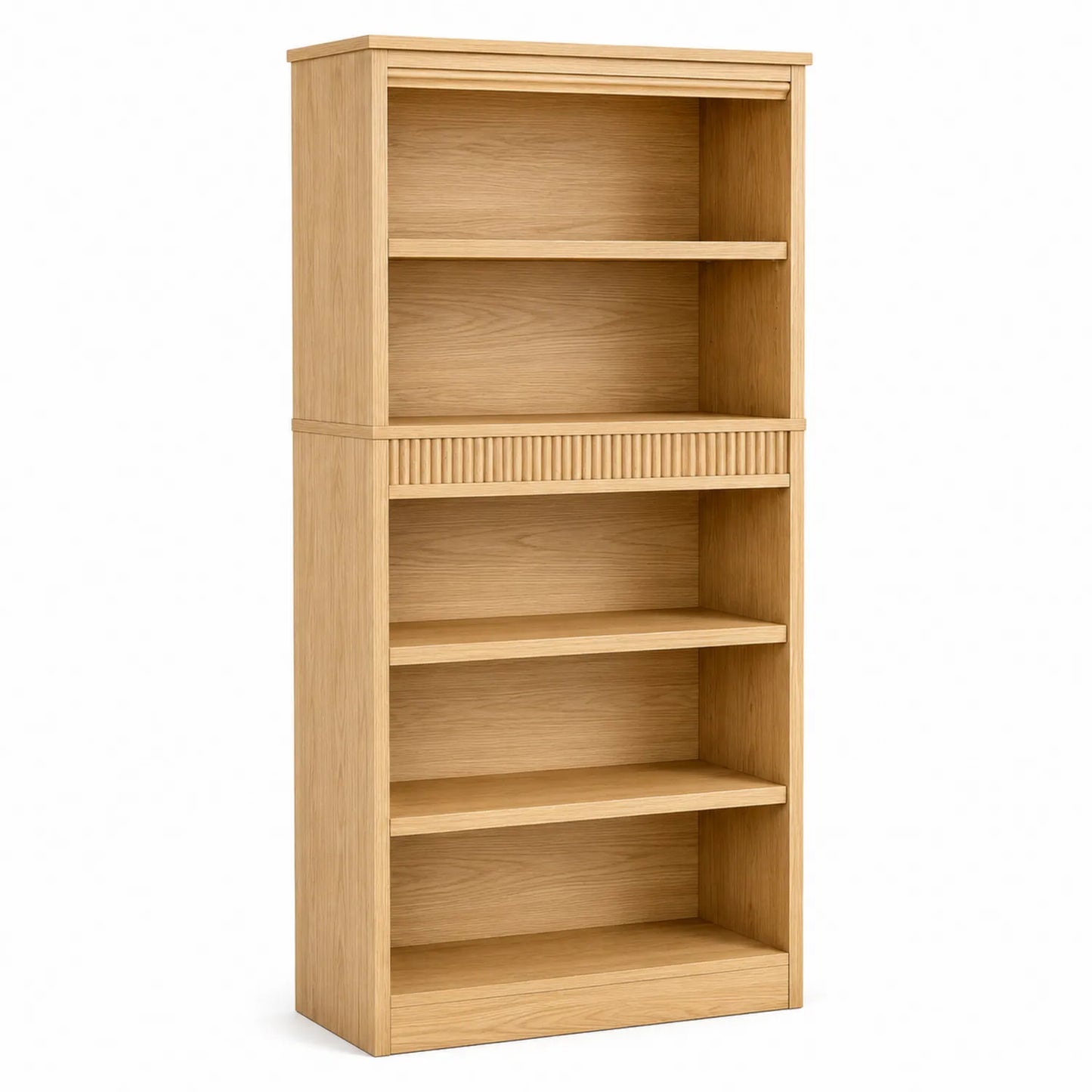 Estantería de 5 niveles de madera de roble 180cm x 80cm x 30cm