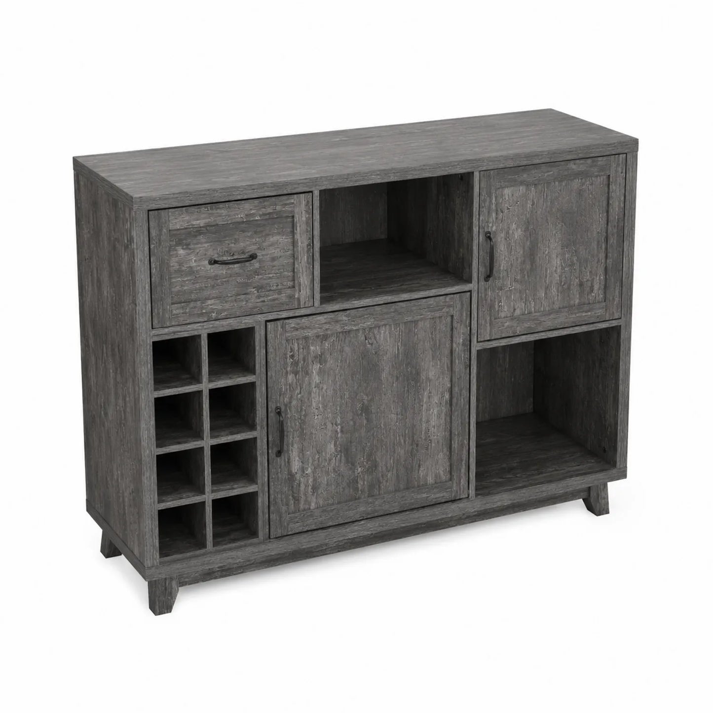 Aparador de Madera Gris con Almacenamiento