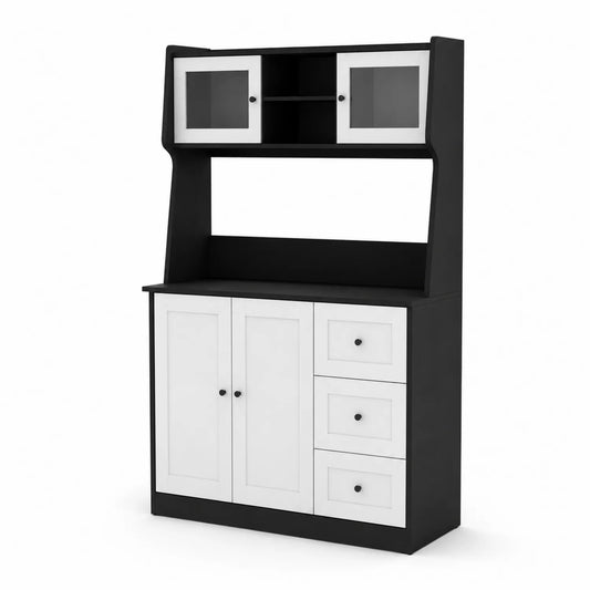 Mueble de madera con puertas y cajones 120x40x180 cm