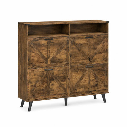 Armario de Madera con Puertas Abatibles 120x100x30 cm