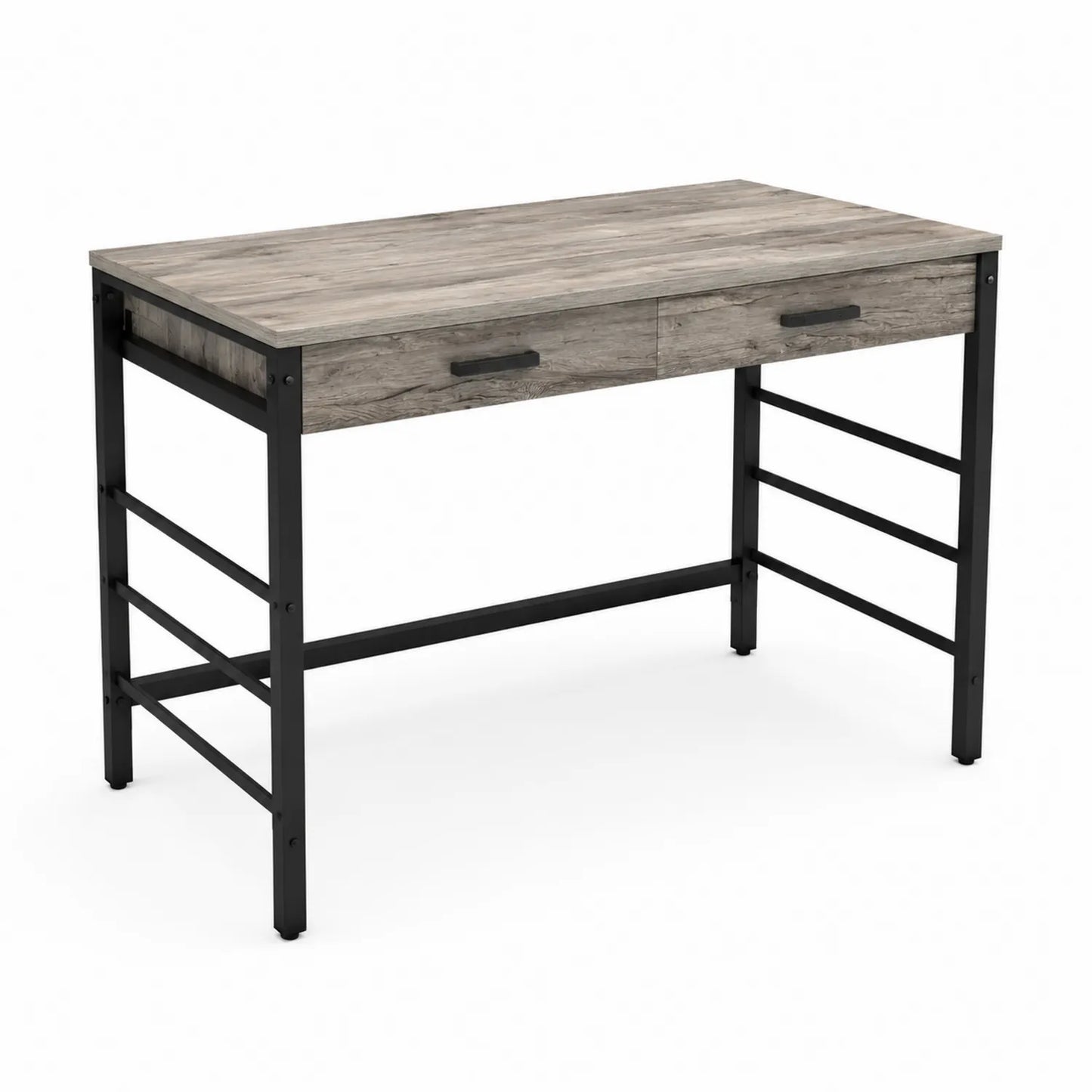 Escritorio de Madera y Metal con Cajones 120 cm
