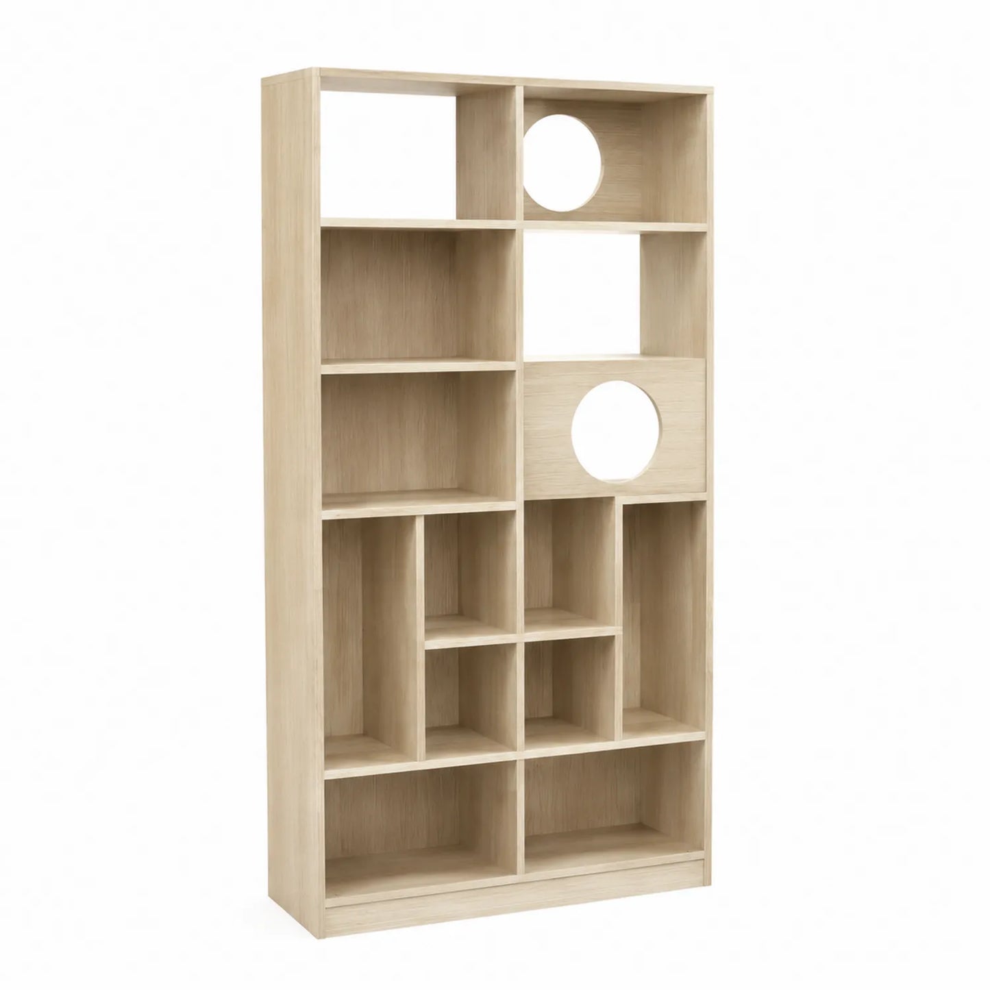 Estantería de Madera Aglomerada Diseño Geométrico 150cm x 90cm x 30cm