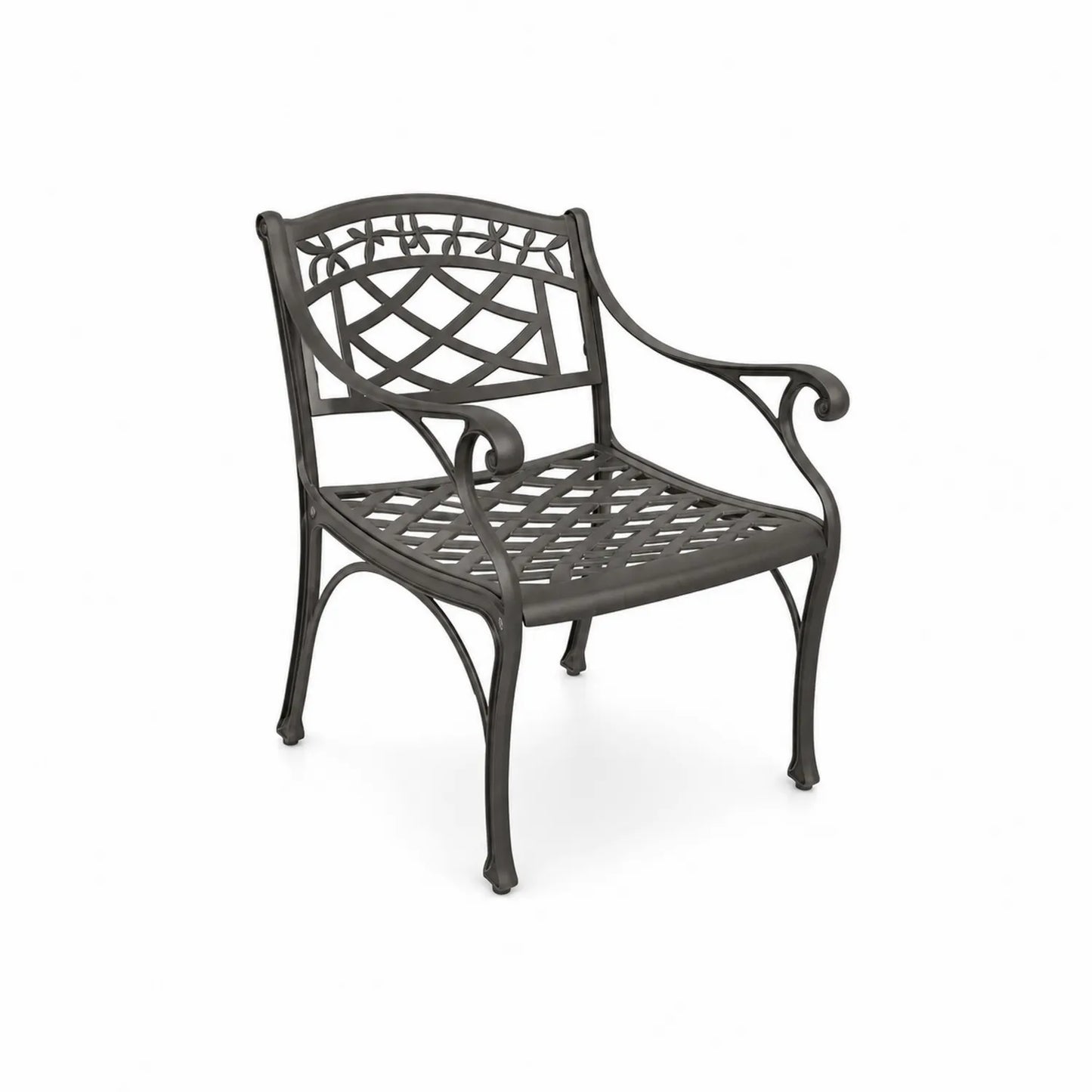 Silla de Aluminio Fundido Negro para Exterior