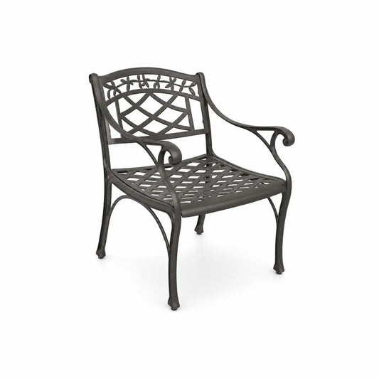 Silla de Aluminio Fundido Negro para Exterior