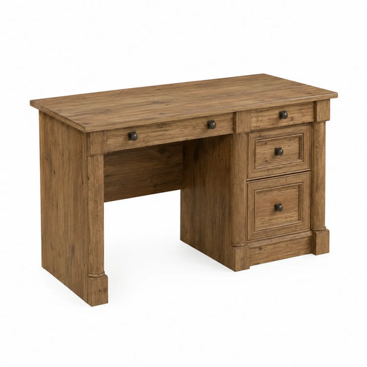 Escritorio de Madera Maciza con Tres Cajones 130x60x75 cm